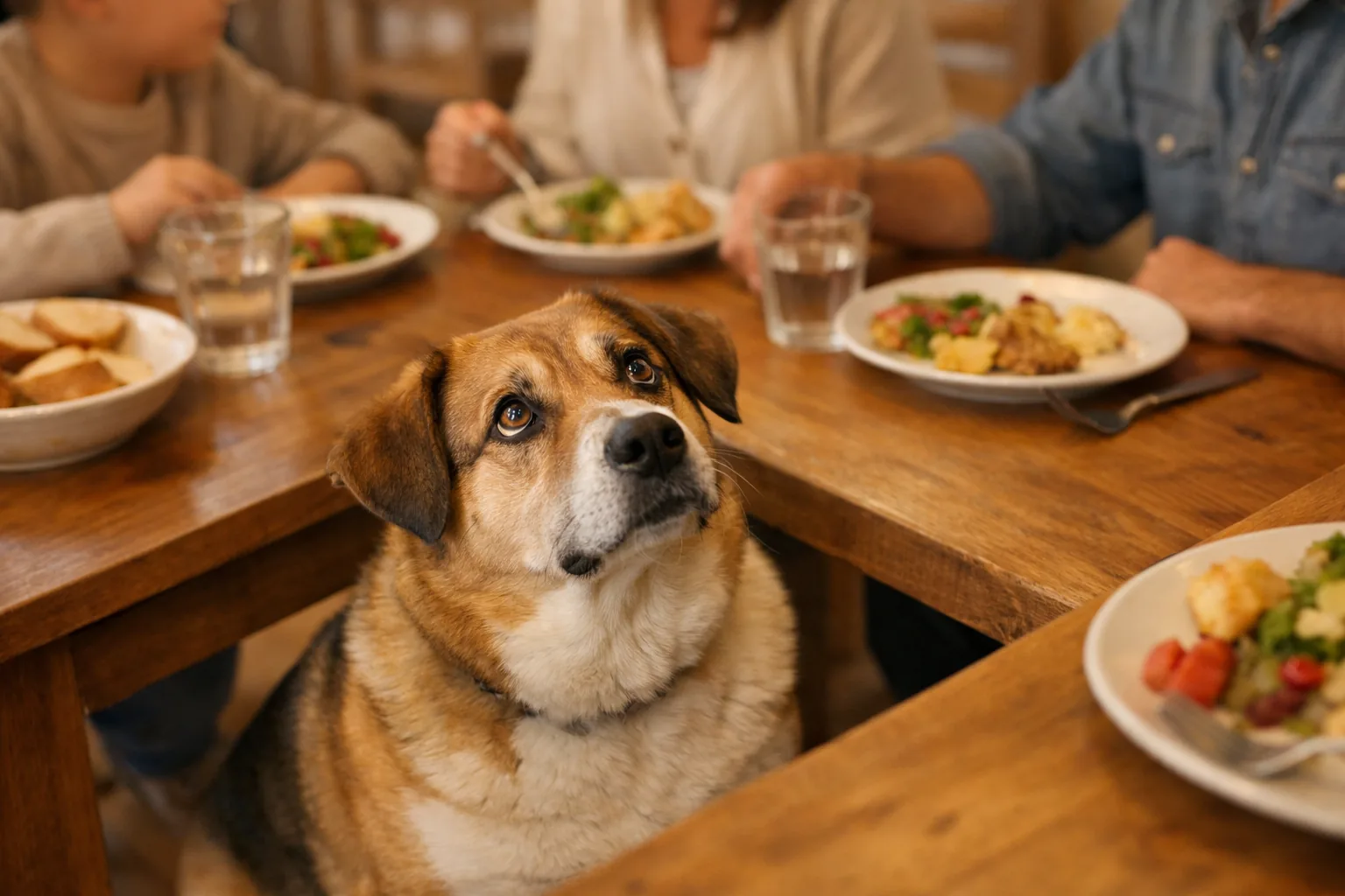 Mon chien quémande à table : 4 stratégies qui marchent vraiment — V3
