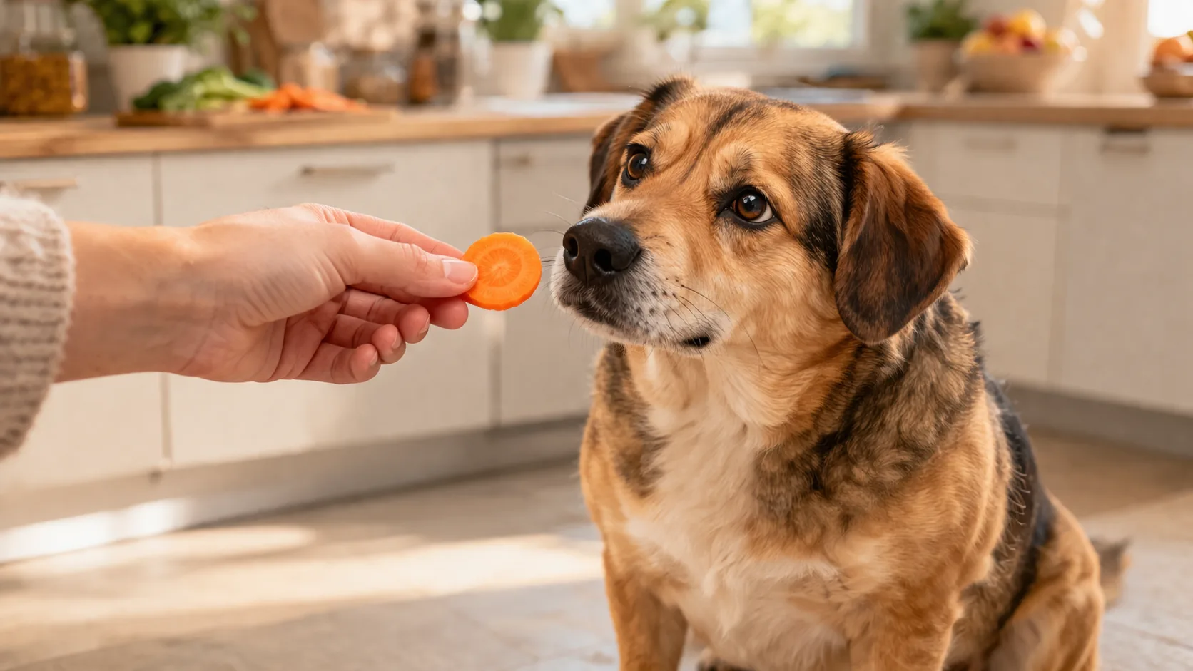 chien surpoids acceptant carotte comme friandise autorisée régime