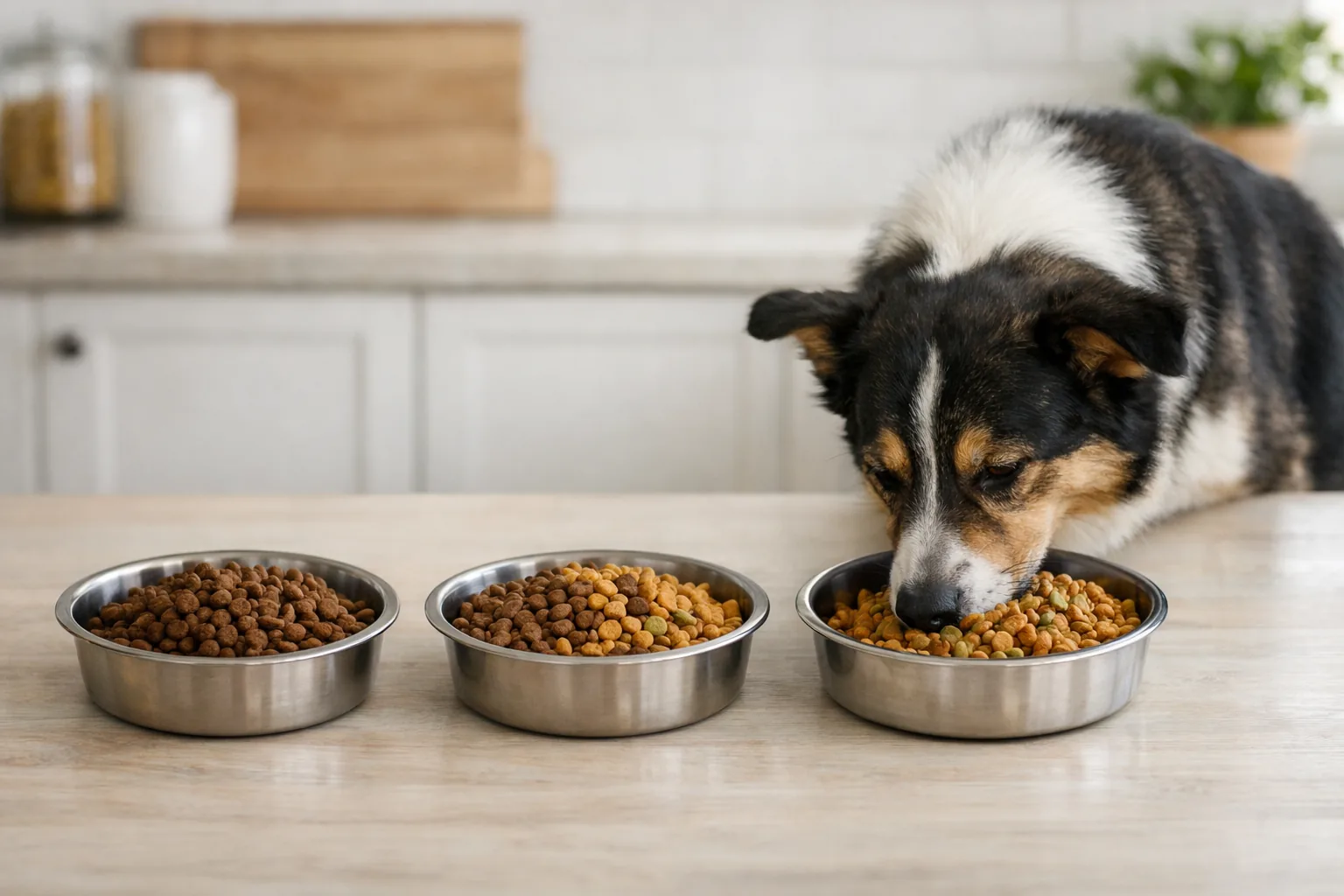 chien mélange croquettes transition alimentation progressive régime