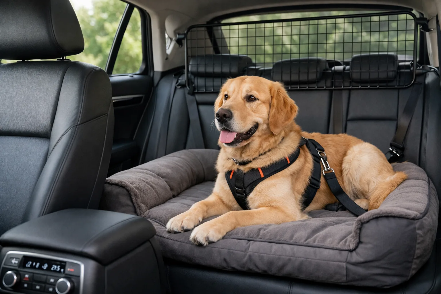Voyage en voiture avec un chien obèse : confort et sécurité