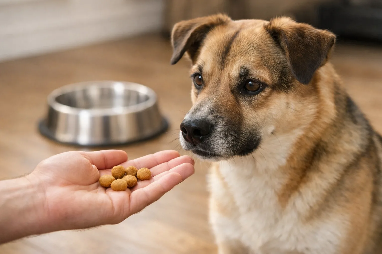 croquettes prélevées ration journalière chien utilisées comme récompense éducation