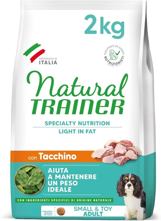 croquettes Natural Trainer Ideal Weight Mini viande blanche chien petite race 2kg