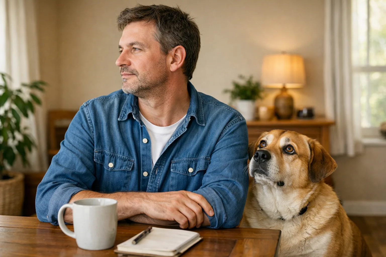 propriétaire ignore chien qui quémande à table renforcement positif