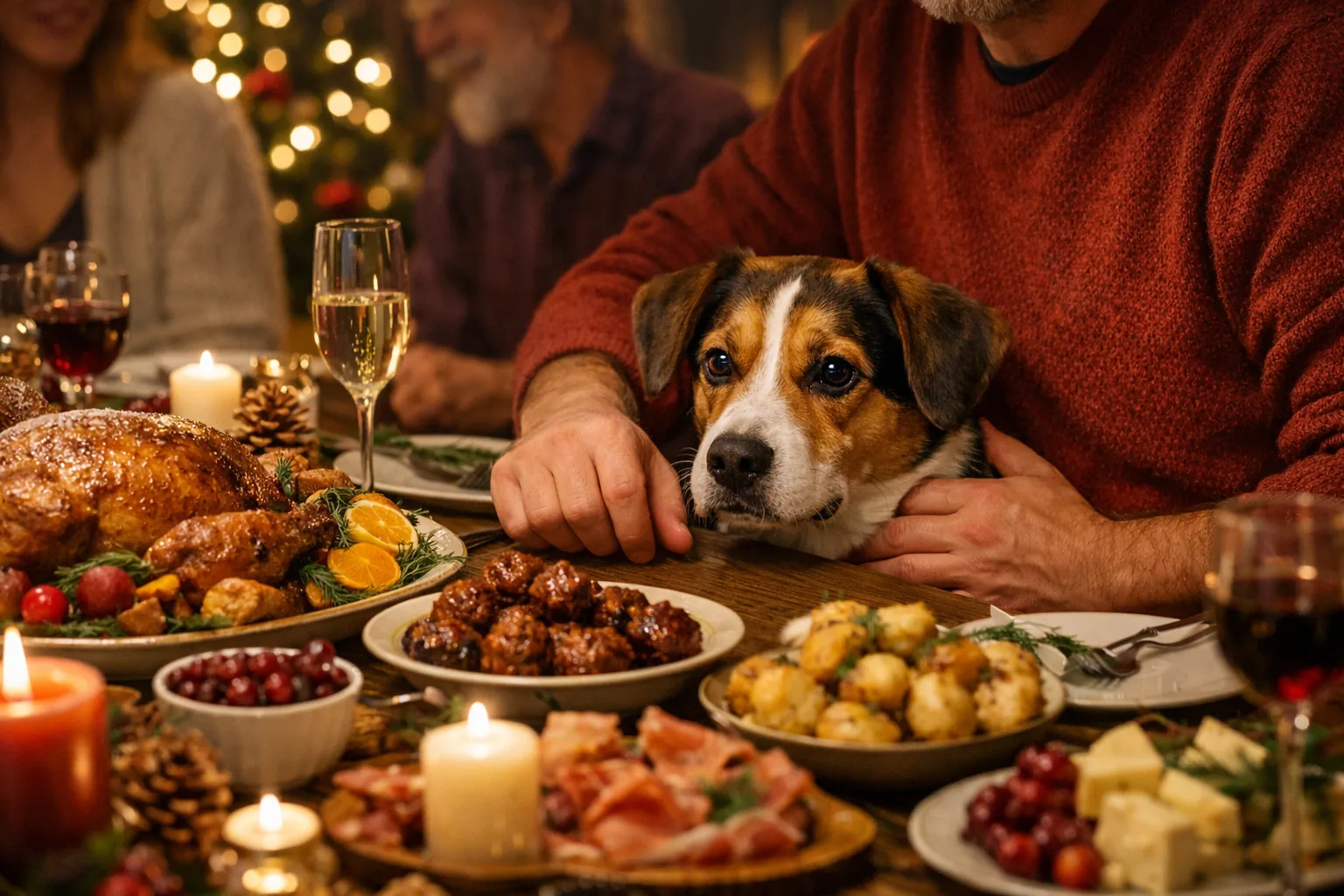 Noël et fêtes : protéger son chien au régime des excès saisonniers